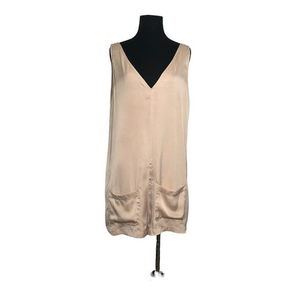 Guess beige satin sleeveless romper size M - Picture 14 of 16